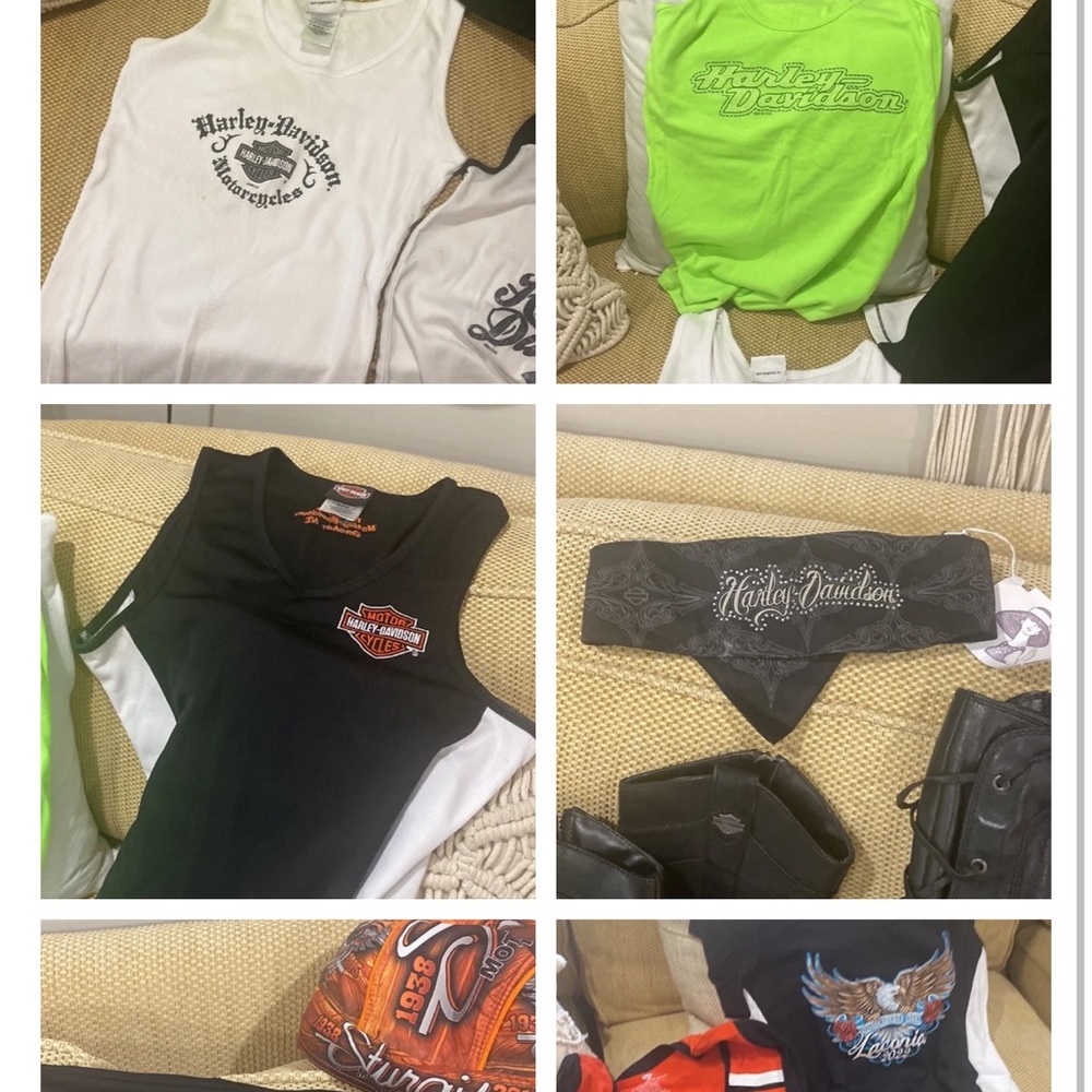 Harley and bike lancona 22 shirts some w tags